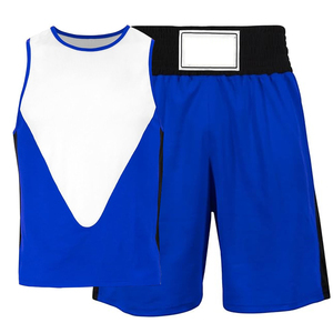 Uniforme de boxe en polyester de qualité supérieure pour adultes, col rond, sans manches, pour compétition de kickboxing, service OEM - Product Image 6