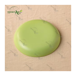 Assiette de service minimaliste en bambou biodégradable et écologique, durable, faite à la main, 20 cm, gravée au laser, modèle 2025, la plus vendue - Product Image 3