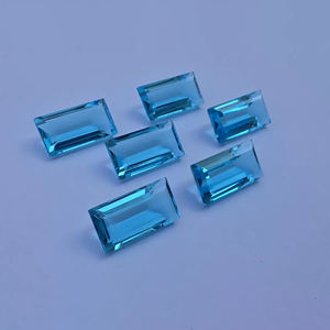 Cuarzo Azul Natural, Corte Facetado, Gema Calibrada |   Piedras Sueltas para la Fabricación de Joyería al por Mayor, Todos los Tamaños Disponibles para Venta al por Mayor - Product Image 2