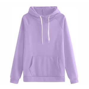Ensemble de survêtement décontracté deux pièces pour femme, personnalisé, couleur lavande, en polaire oversize, avec sweat à capuche et pantalon de jogging - Product Image 6