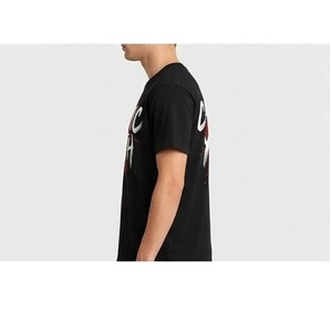 Camiseta negra de manga corta con cuello redondo para hombre, con estampado gráfico de letras juveniles caóticas en la parte delantera, proveedor de Bangladesh. - Product Image 6