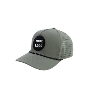 OEM Lightweight Waterproof Performance Golf Hat with Quick Dry Fabric Custom Logo Breathable <b>Snapback</b> <b>Cap</b> for Golf Clubs - Product Image 1