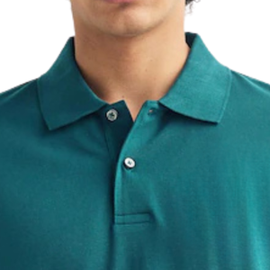 Mens <b>Classic</b> Fit Sea Green Short Sleeve Soft Comfortable Knitted 100% Cotton Solid Quick Dry for Shirt Embroidered OEM Service - Product Image 5