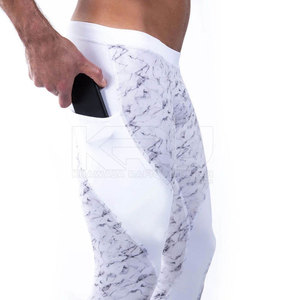 Premium Performance <b>Men's</b> <b>Compression</b> <b>Tights</b> with Elastic Waist Breathable Spandex/Polyester <b>for</b> Gym Running & Fitness - Product Image 3