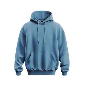 เสื้อฮู้ดดี้แฟชั่นผู้ชายทรงโอเวอร์ไซส์สำหรับฤดูหนาว สไตล์ฮิปฮอป สตรีทแวร์ พร้อมโลโก้ปัก  ผ้าฟลีซแบบฝรั่งเศส - Product Image 1