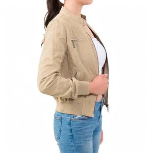 Chaqueta Bomber de Invierno para Mujer, Lisa, de Manga Larga, con Bolsillos Delanteros, Ligera, Impermeable, para Caza, Fiestas y Deportes - Product Image 5