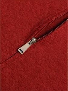 Cardigan en maille unie pour homme, bleu marine, à col mandarin, manches longues, anti-boulochage, infroissable, respirant, séchage rapide, avec fermeture éclair et boutons - Product Image 6