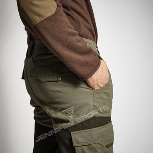 Nouveau pantalon cargo tactique pour homme, extérieur, 100% coton, toile bicolore, tissu élastique, randonnée, chasse, pantalon décontracté multi-poches - Product Image 5