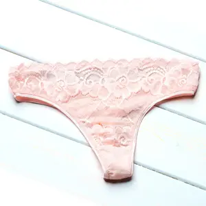 Custom Woman Seamless Lace Underwear One Piece Mid Waist Panties Lace Brief Underwear Women Ice Silk Panties bulk suppliers