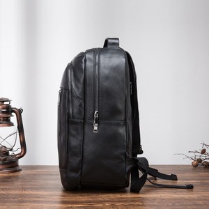 Stylish Waterproof Leather <b>Backpack</b> Anti-Theft Vintage Laptop Rucksack Genuine Leather LBP-0331 - Product Image 5