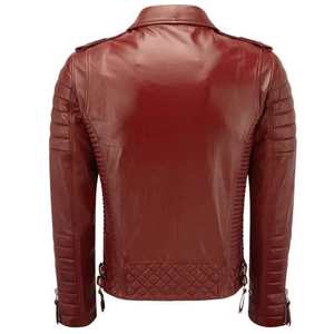 Blouson Bomber Homme en Cuir de Mouton à Capuche, Col Montant, Respirant, Écologique, Imperméable, Style Moto de Course - Prix de Gros - Product Image 5
