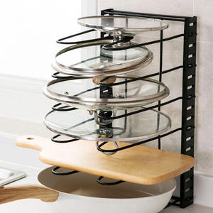 Étagère de rangement murale en fer robuste à double niveau pour cuisine, grande capacité, usage commercial, taille et forme personnalisables, design moderne - Product Image 6