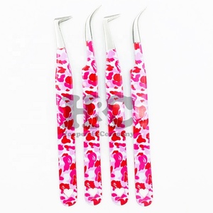 Nouvelle pince à épiler professionnelle en acier inoxydable durable à pointe dentelée pour extensions de cils, avec pointe en fibre antidérapante pour une prise parfaite - Product Image 3