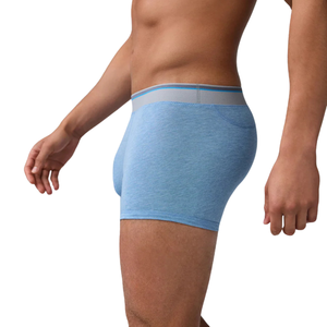 Customized Logo Design <b>Men's</b> Soft Breathable Mid-Rise Anti-Bacterial Eco-Friendly OEM Knitted Boxer Briefs Multi Color - Product Image 2