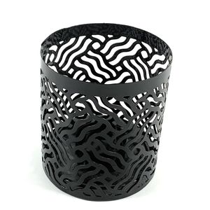 Lot de centres de table de mariage en métal, élégants, découpés au laser, dorés, porte-bougies décoratifs en métal pour événements - Product Image 3