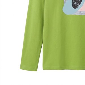 เสื้อแขนยาวลำลองผู้หญิงสไตล์เกาหลี พิมพ์ลายเข้ารูป ผ้าถักโพลีเอสเตอร์/คอตตอน สำหรับฤดูใบไม้ร่วง ขายดี พร้อมสกรีนโลโก้ตามสั่ง - Product Image 6