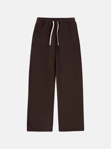 Pantalones Deportivos de Pierna Recta de Algodón con Logotipo Personalizado Bordado, Pantalones Anchos con Cordón, Lavado Ácido, Falso Algodón, 360 GSM, para Hombre - Product Image 4