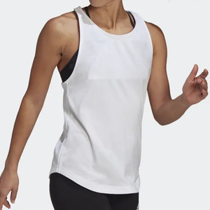 Débardeurs formels pour femmes en Spandex/Coton personnalisés OEM, respirants, en tissu écologique côtelé, courts, unis, anti-rétrécissement, séchage rapide - Product Image 3