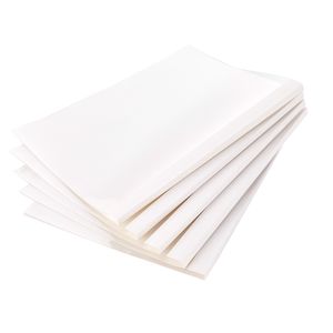 Confezione da 10 confezioni per presentazione termica da 5/16 pollici colonna vertebrale 2-240 capacità foglio PVC trasparente anteriore posteriore bianco rilegatrice lettera - Product Image 1