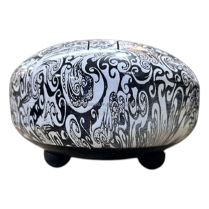 Tambor de Lengüetas de Acero con Patrón Floral, Instrumento de Percusión Handpan para Meditación, Yoga, Sanación Sonora, Relajación, Regalo Musical - Product Image 4
