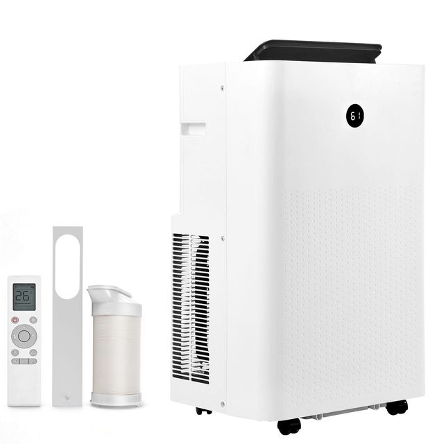 Portable 12000 BTU Air Conditioner with LED Touch Panel & Remote Control ASHRAE 8150 BTU SACC UK/US/AU Plug Types
