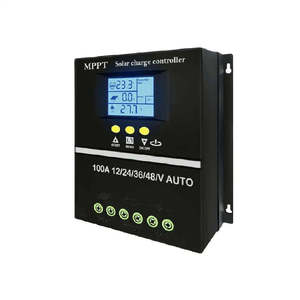 100A <strong>Solar</strong> <strong>Charge</strong> <strong>Controller</strong> <strong>with</strong> <strong>LCD</strong> <strong>Display</strong> Intelligent PV Panel Battery Regulator for Lead-acid/Lithium 12V <strong>24V</strong> 36V 48V - Product Image 2