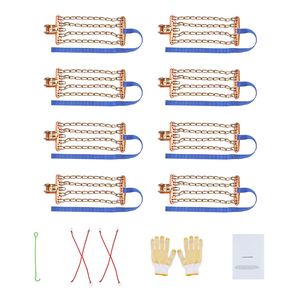 16 cadenas de nieve de acero de aleación de manganeso engrosadas, 8-8.8/205, para neumáticos de 225 mm de ancho, tamaño 185/60r14, tracción de emergencia para ruedas - Product Image 1