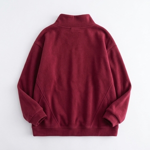 Sudadera Oversize de Cuello Alto para Mujer, Gruesa, de Invierno, Fabricación de Ropa OEM ODM, Proveedor Mayorista - Product Image 3