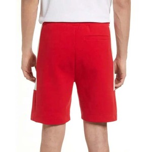 Shorts Bermuda en coton rouge pour homme, taille mi-haute, élastique, respirant, style décontracté avec poches - Product Image 2