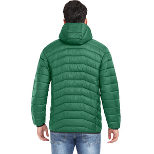 Premium <b>Men</b> <b>Long</b> Hooded Windproof Puffer <b>Jacket</b> Custom Branding Front Soft Insulated Strong Zip Closure Verified Private Label - Product Image 5