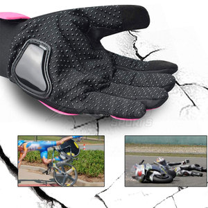 Gants de moto en cuir haut de gamme pour l'hiver, respirants, confortables, avec support de sécurité, poignées ajustables, fermeture de poignet réglable - Product Image 6