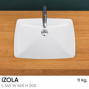 IZOLA Grifo Monomando Moderno Cromado Brillante con Certificación NSF, Garantía de 5 Años, para Lavabo Sobre Encimera - Product Image 2