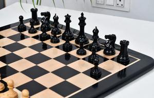 Piezas de Ajedrez de Lujo Antiguas de 1865-70, Modelo Steinitz Staunton, Rey de 3.75 pulgadas, Reproducción en Ébano y Madera de Boj, al Mejor Precio - Product Image 2