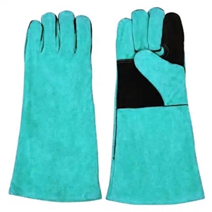 Gants de soudeur robustes en cuir de vachette pleine fleur, résistants à l'abrasion et à la chaleur, équipement de sécurité pour la construction - Product Image 3