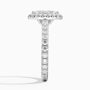 Anillo BOJ 0127 con Corte Marquesa, Plata 925, Anillo Solitario de Diamante con Engaste Francés de Lujo, 2ct, Color D, VVS1, Moissanita, Certificado GRA - Product Image 3