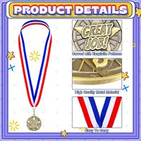Médaille de reconnaissance sportive promotionnelle en métal doré personnalisée, avec ruban de 2 pouces, pour récompenses de vainqueurs, vente en gros, OEM, logo personnalisé