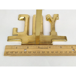 Durable Handmade Joy Named Christmas <b>Stocking</b> <b>Holder</b> Factory Hot Sale Luxury Gold Metal Mantel Hook Best Quality Minimalist - Product Image 5