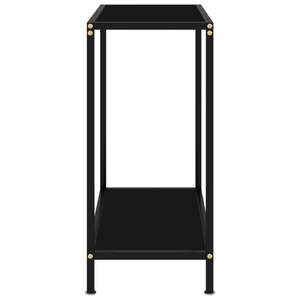 Mesa Consola Compacta y Sencilla de Vidrio Templado Negro - Product Image 3