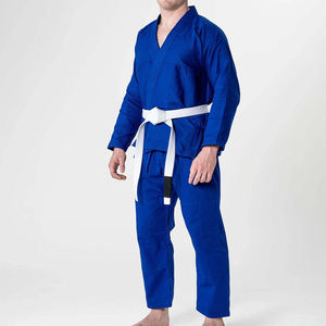 Men's <b>Blue</b> Judo Uniform 100% Cotton Breathable Martial Arts Wear Regular Fit Adult Size - Product Image 6