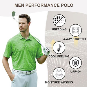 Chemises polo imprimées pour hommes grandes tailles, promotion, tissu à séchage rapide, chemises polo de golf pour le sport, chemises polo en polyester - Product Image 5