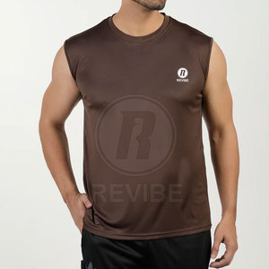 เสื้อยืดแขนกุดคุณภาพสูง บริการ OEM เสื้อยืดแขนกุด ออกแบบโลโก้ของคุณเอง เสื้อยืดแขนกุดสำหรับฤดูร้อน - Product Image 5