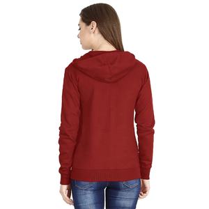 2025 New Arrivals Wholesale Women Winter Clothing Full Sleeve Drawstring Sweatshirts Fashion Women Blank <b>Zipper</b> Crop Top Jumper - Product Image 2