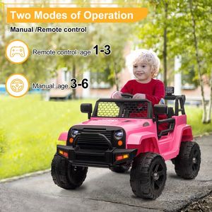 LEADZM Auto Eléctrico para Niños con Doble Tracción, 12V 4.5A.h, Color Rosa, para Jeep, con Control Remoto de 2.4G - Product Image 5