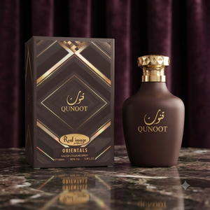 Qunoot Oriental Eau de Cologne Spray 100ml, parfum boisé luxueux, doux pour la peau, longue tenue, unisexe. - Product Image 6