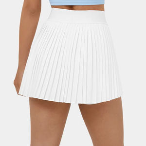 Jupe-short de tennis personnalisée pour femme en nylon et élasthanne, mini-jupe de golf avec short intégré, fabricant OEM - Product Image 6