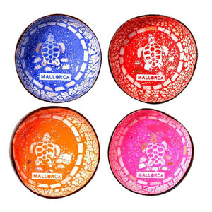 Bol en coquille de noix de coco tropicale avec incrustation de nacre, design moderne, écologique, bon prix pour la vente en gros, fabriqué au Vietnam - Product Image 2