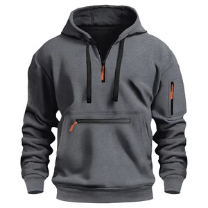 Sudaderas con Capucha y Cremallera para Hombre, con Logotipo Personalizado, 100% Algodón, Forro Ecológico, para Deportes de Invierno, Casuales - Product Image 6