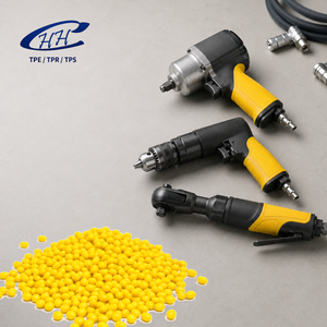 สารประกอบ TPE สำหรับการขึ้นรูปแบบ Overmolding ลดแรงสั่นสะเทือน สำหรับด้ามจับเครื่องมือลมแบบกันลื่น ความแข็งตามสั่ง - Product Image 1