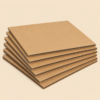 Cartón Corrugado Reciclado Ecológico Anti-Encurvado B/C/E/BC/BE Flauta con Revestimiento de Doble Cara, Color Personalizado, Tamaño Personalizado, Impresión Offset