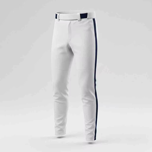 Nouveau pantalon de baseball personnalisé sublimé respirant, longueur intégrale, coutures passepoilées, antibactérien, séchage rapide, cordon de serrage pour homme - Product Image 5